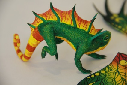Lepim csodálatos sárkány bársony műanyag - Fair Masters - kézzel készített, kézzel készített