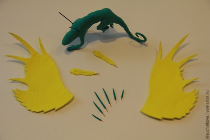 Lepim csodálatos sárkány bársony műanyag - Fair Masters - kézzel készített, kézzel készített