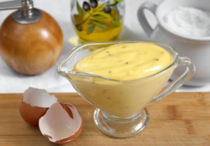 Házi majonéz egyszerű receptek - otthon alacsony kalóriatartalmú majonéz - kulináris