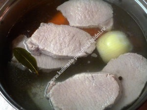 Hús kocsonya - recept fotókkal (apró kockákra vágjuk) Hús kocsonya - recept fotókkal