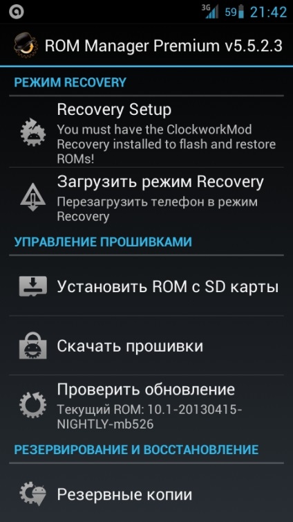 Áttekintés csak root-tools for android