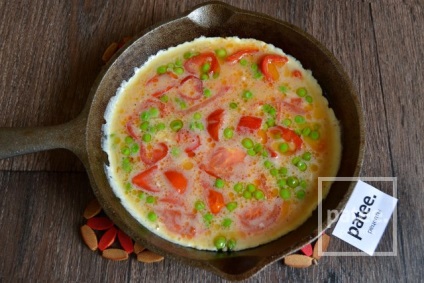Omlett paradicsom, paprika, sajt - recept fotókkal - patee