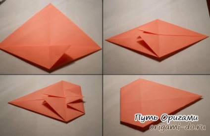 Origami egyszarvú - részletes összeszerelési rajz - oly módon, origami