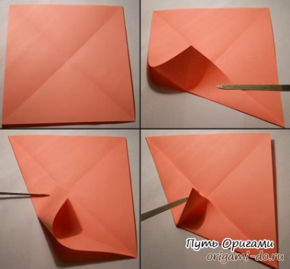 Origami egyszarvú - részletes összeszerelési rajz - oly módon, origami