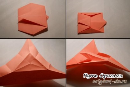 Origami egyszarvú - részletes összeszerelési rajz - oly módon, origami