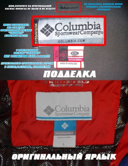 Eredeti ruházat Columbia cégek megkülönböztetni a hamis az eredeti (áttekintő cikk) Eredeti ruházat Columbia cégek megkülönböztetni a hamis az eredeti