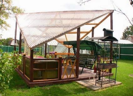 Eredeti házak fából pergola (fa) Eredeti házak fából pergolák