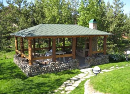 Eredeti házak fából pergola (lugas) Eredeti házak fából pergolák