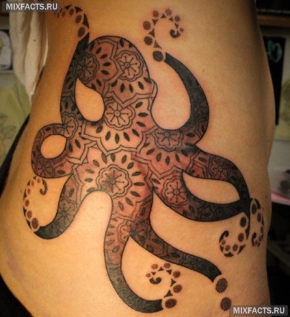 Octopus tetoválás jelentését és fotók