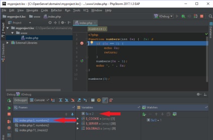 Hibakeresés php-kód segítségével Xdebug phpstorm 2017