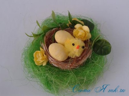 Easter készítmény „madár a jar,” én magam