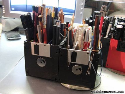 Crafts floppy lemezről, a mester osztályt saját kezűleg