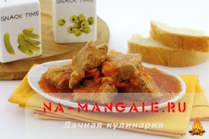 Gravy Sertés 3 lépésről lépésre recept preparálás fotó (mártással) Gravy Sertés 3 lépésről lépésre recept preparálás fotók
