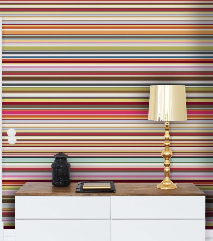 Csíkos tapéta a belső nappali, előszoba, hálószoba vagy óvoda, sikeres kombinációt és a design (tapéta) Csíkos tapéta a belső nappali, előszoba, hálószoba vagy óvoda, és sikeres kombinációja tervezés