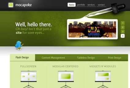 Példák oldalak zöld design (inspiráció) Példák oldalak zöld design