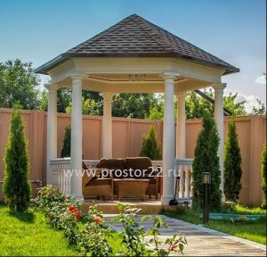 Rengeteg hely - a rotunda Arch Pergola (rotunda) Rengeteg hely - pergola ív rotunda