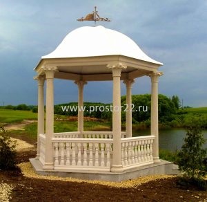 Rengeteg hely - a rotunda Arch pergola (méteres beton Bouchard) Rengeteg hely - pergola ív rotunda