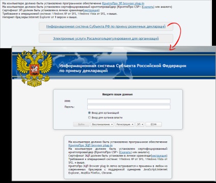 Bejegyzése fsrar portálon (e-mail, válassza ki a bizonyítványt) Bejegyzése a portál fsrar