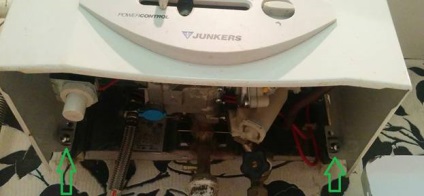 Javítás gázoszlop Junkers (oszlop) Javítás Junkers gejzír