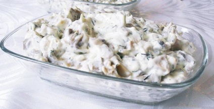 Recept saláta tintahal tojás (recept) Recept saláta tintahal tojással