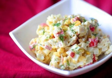 Recept saláta tintahal tojással (recept) Recept saláta tintahal tojással