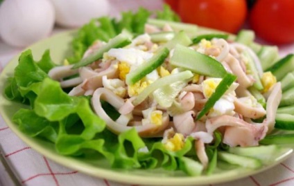 Recept saláta tintahal tojással (saláta) Recept saláta tintahal tojással