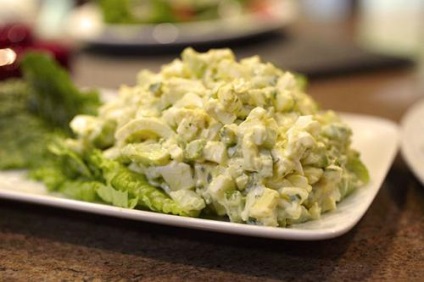 Recept saláta tintahal tojással (saláta) Recept saláta tintahal tojással