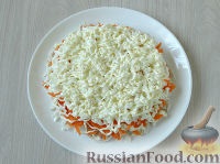 Recept saláta rakott alma és csirke (saláta csirkemellel) Puff recept saláta, alma és egy csirke