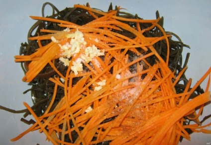 Saláta száraz hínár - lépésről lépésre recept fotók a (saláta) Saláta száraz hínár - lépésről lépésre recept fotók