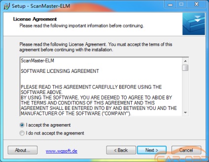 Scanmaster elm v (alapértelmezett Program Files mappa) Scanmaster elm v