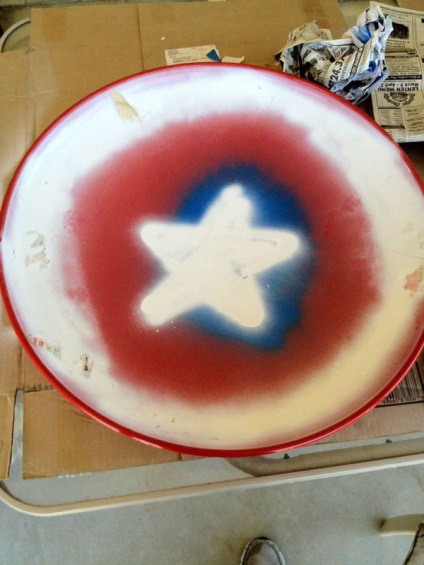 Készítsd el saját kezében pajzs Amerika Kapitány (Captain) Készítsd el saját kezében pajzs a Captain America