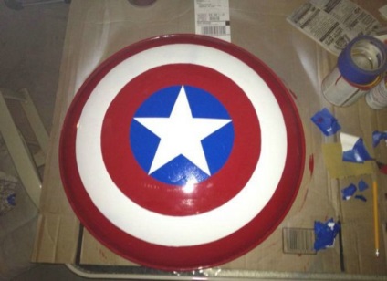 Készítsd el saját kezében pajzs a Captain America (a) Készítsd el saját kezében pajzs a Captain America