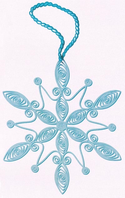 Hópelyhek Quilling technikák (fehér kék) Hópelyhek Quilling technikák