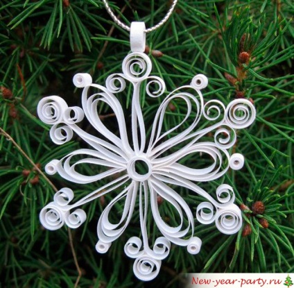 Hópelyhek Quilling technikával - élénk képet ötletek és programok! (Hópelyhek) Hópelyhek Quilling technikával - élénk képet ötletek és programok!