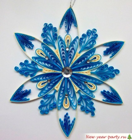 Hópelyhek Quilling technikával - élénk képet ötletek és programok! (Technika) Hópelyhek Quilling technikával - élénk képet ötletek és programok!