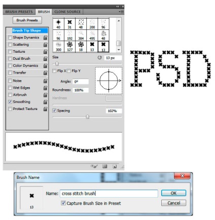 Olyan hatást keresztszemes Photoshop (Kereszt hímzés hatás) Készítsen keresztszemes hatása a Photoshop