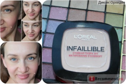 Resistant mattító por L oreal infaillible 24h - „Még mindig bombázás tanácsadás Letual (oreal) Ellenálló lábtörlő por L'Oréal infaillible 24h - „Még mindig bombázás tanácsadás Letual