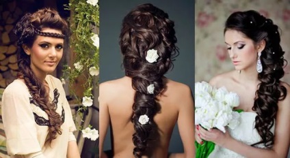 Esküvői ruha görög stílusú fotó a hosszú és rövid modellek