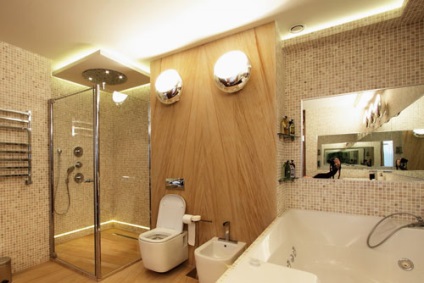 Fények az álmennyezetbe a fürdőszobában - felülvizsgálata lehetőséget, áramkörök