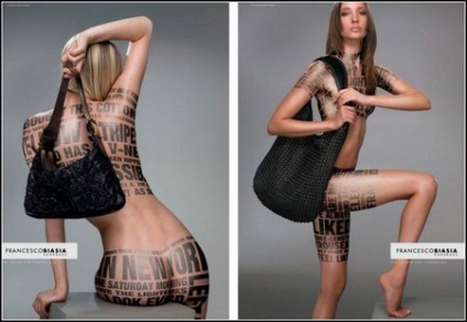 Tattoo reklám - a test reklámfelület