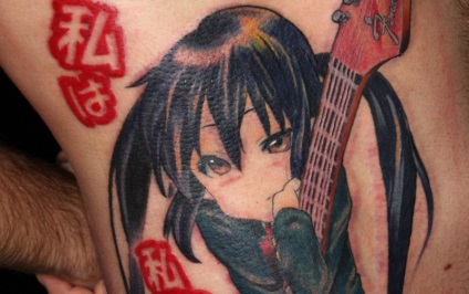 Tattoo a stílus anime - értéke tetoválás
