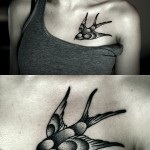 Tattoo fecske érték, fotók, vázlatok (fotó) Tattoo fecske érték, és a fénykép miniatűr
