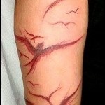 Tattoo fecske érték, fotók, vázlatok (fotó) Tattoo fecske érték, és a fénykép miniatűr