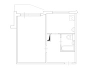 A típusú apartman elrendezések (elrendezések) A típusú apartman elrendezése