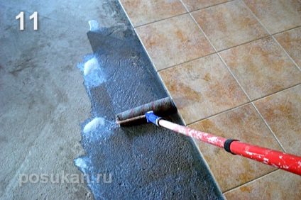 Fektetése padlólapok, ajánlások (csempék) Fektetése padlólapok, ajánlások