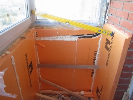 Melegítés Penoplex Loge (amely magában foglalja az anti-gombás) Hőszigetelése loggia Penoplex