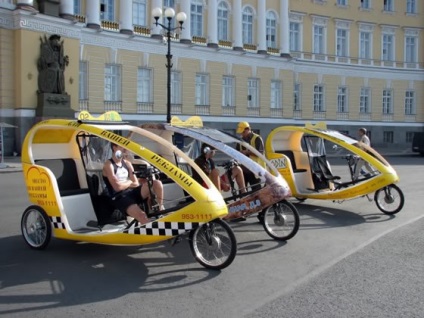 Kerékpár taxi - éves üzleti, a város központjában