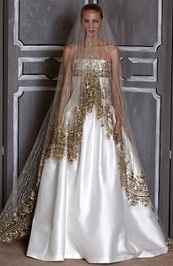 Válassza arany esküvői ruha