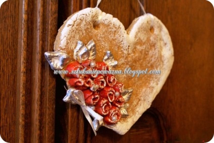Vintage szív só tészta előállítására mikronos szép Valentin