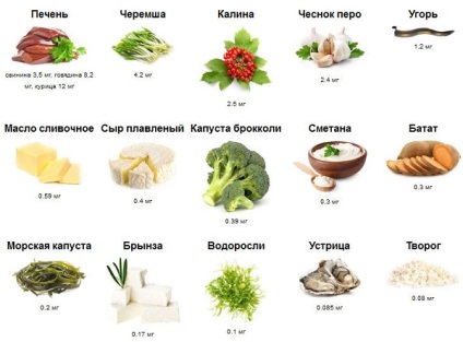 Milyen ételek tartalmaznak vitamin (talált) Milyen ételek tartalmaznak A-vitamin